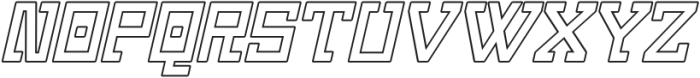 Skaterix Italic Outline otf (400) Font LOWERCASE