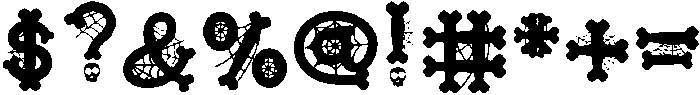 Skeleton Regular otf (400) Font OTHER CHARS