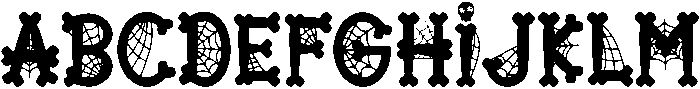 Skeleton Regular otf (400) Font UPPERCASE