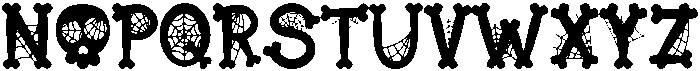 Skeleton Regular otf (400) Font LOWERCASE