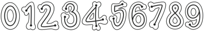 Skelly Dot Outline Regular otf (400) Font OTHER CHARS
