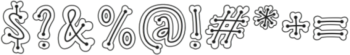 Skelly Dot Outline Regular otf (400) Font OTHER CHARS