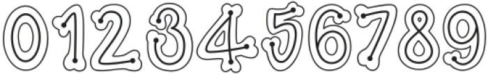 Skelly Dot Outline Regular ttf (400) Font OTHER CHARS
