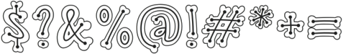 Skelly Dot Outline Regular ttf (400) Font OTHER CHARS
