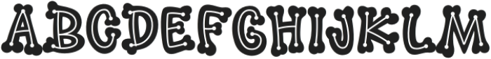 Skelly Dot Regular otf (400) Font UPPERCASE