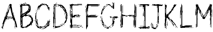 Sketch Regular otf (400) Font UPPERCASE