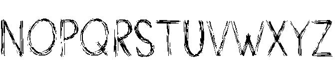 Sketch Regular otf (400) Font UPPERCASE