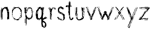 Sketch Regular otf (400) Font LOWERCASE