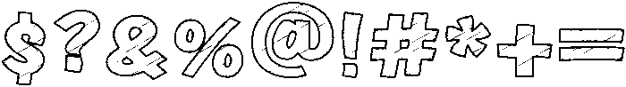 Sketch Regular otf (400) Font OTHER CHARS