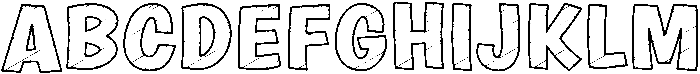 Sketch Regular otf (400) Font UPPERCASE