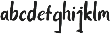 Sketch Regular otf (400) Font LOWERCASE