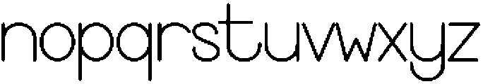 Sketch Wonderful Regular otf (400) Font LOWERCASE