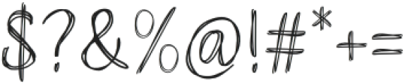 Sketch Written Regular otf (400) Font OTHER CHARS
