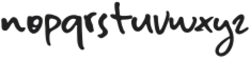 Sketcha Regular otf (400) Font LOWERCASE