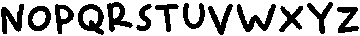 Sketchbook Doodle Regular otf (400) Font UPPERCASE