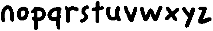 Sketchbook Doodle Regular otf (400) Font LOWERCASE