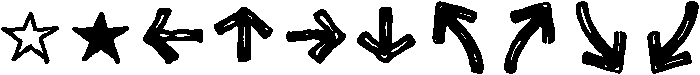 Sketchnote Dingbats Regular otf (400) Font OTHER CHARS