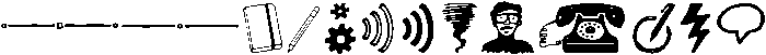 Sketchnote Dingbats Regular otf (400) Font LOWERCASE