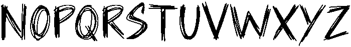 Sketchy Regular otf (400) Font UPPERCASE