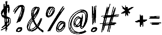 Sketchy Regular otf (400) Font OTHER CHARS