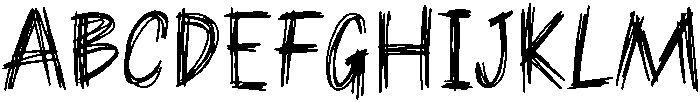Sketchy Regular otf (400) Font UPPERCASE