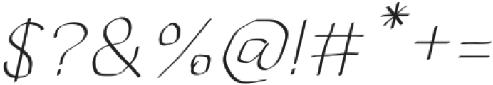 SketsaHanddrawn-Italic otf (400) Font OTHER CHARS