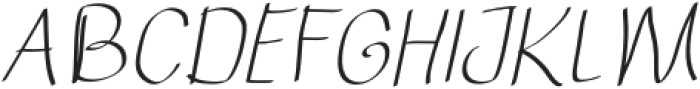 SketsaHanddrawn-Italic otf (400) Font UPPERCASE
