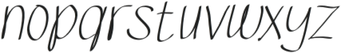 SketsaHanddrawn-Italic otf (400) Font LOWERCASE