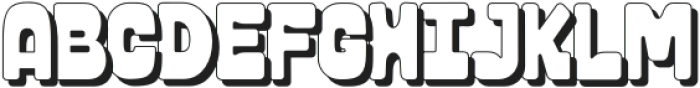 Sketzo Shadow otf (400) Font UPPERCASE