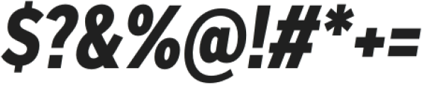 Skie Condensed ExtraBold Italic otf (700) Font OTHER CHARS