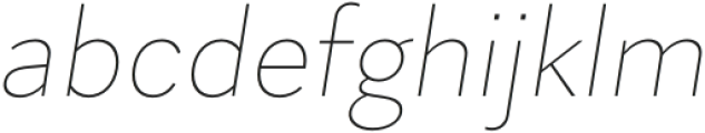 Skie Thin Italic otf (100) Font LOWERCASE