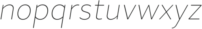 Skie Thin Italic otf (100) Font LOWERCASE