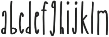Skinny Mini Regular otf (400) Font LOWERCASE