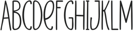 Skinny Regular otf (400) Font LOWERCASE
