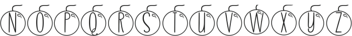Skinny monogram01 Regular otf (400) Font UPPERCASE