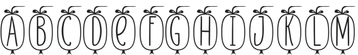 Skinny monogram03 Regular otf (400) Font LOWERCASE