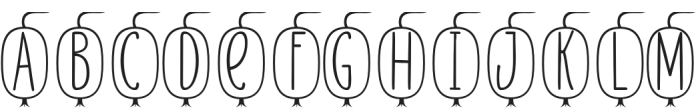 Skinny monogram05 Regular otf (400) Font LOWERCASE