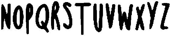 Skinny ttf (400) Font UPPERCASE