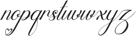 Skinship Italic otf (400) Font LOWERCASE