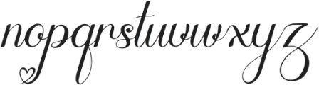 Skinship otf (400) Font LOWERCASE