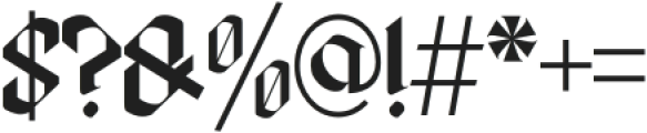 Skrigex Gothic Regular otf (400) Font OTHER CHARS