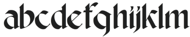 Skrigex Gothic Regular otf (400) Font LOWERCASE