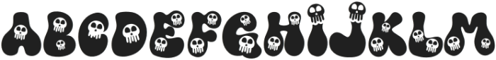 Skull Regular otf (400) Font UPPERCASE