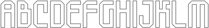 SkyBoxed Outline otf (400) Font UPPERCASE