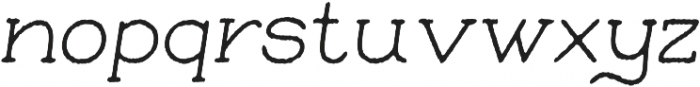 Skybird Rough Italic otf (400) Font LOWERCASE