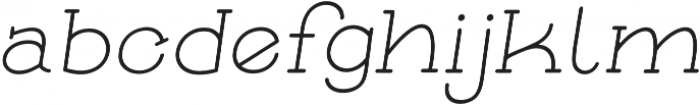 Skybird light italic otf (300) Font LOWERCASE