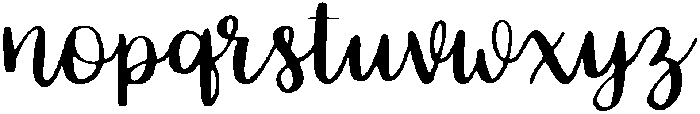 Skybloom otf (400) Font LOWERCASE