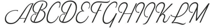 Skyblue Thin Italic otf (100) Font UPPERCASE