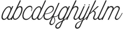 Skyblue Thin Italic otf (100) Font LOWERCASE