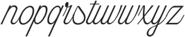 Skyblue Thin Italic otf (100) Font LOWERCASE